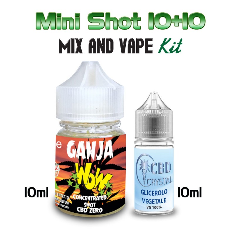 Cannabis Mini Shots 10+10ml Mix and Vape
