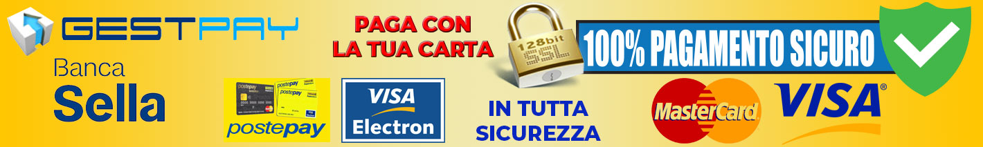 paga in sicurezza con la tua carta di credito tramite gestpay di bancasella